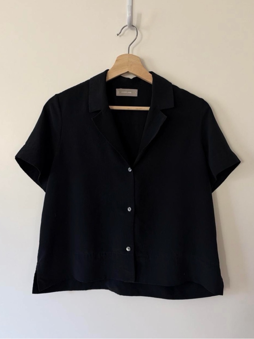 Everlane Camp Collar Silk Shirt